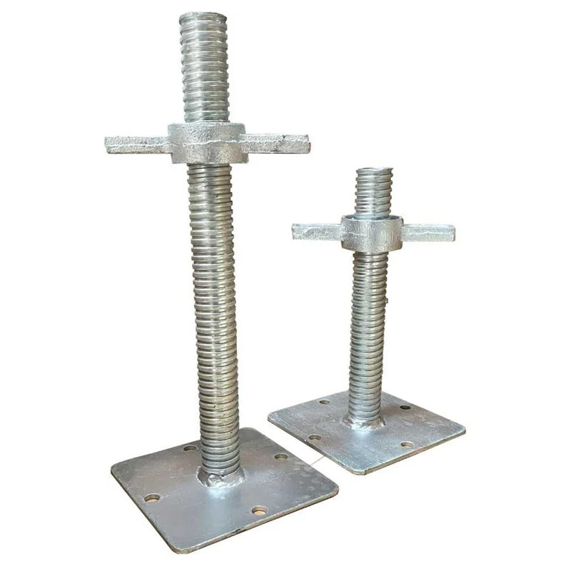 Solid Base Jack | Galvanized Adjustable Scaffold Foundation Support